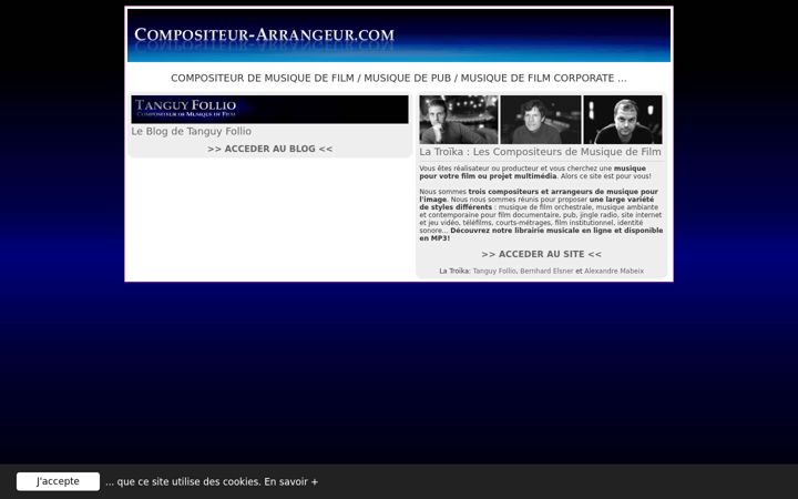 Screenshot of compositeur-arrangeur.com