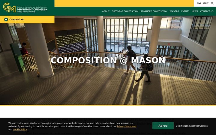 Screenshot von composition.gmu.edu