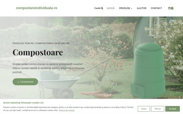Screenshot of compostareindividuala.ro