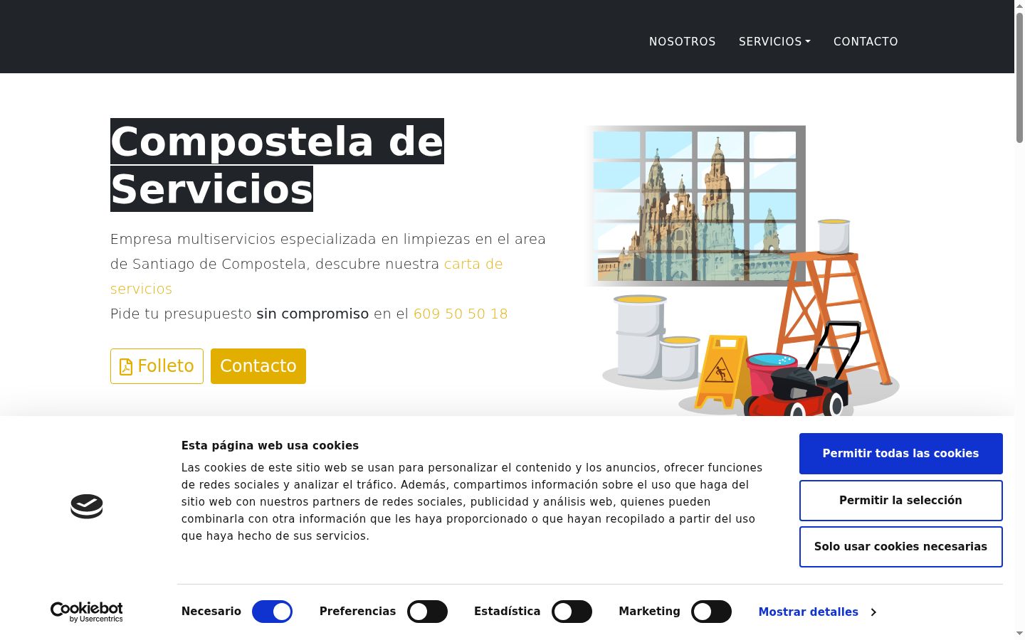 Screenshot tal-banner tal-kunsens muri qabel kwalunkwe interazzjoni