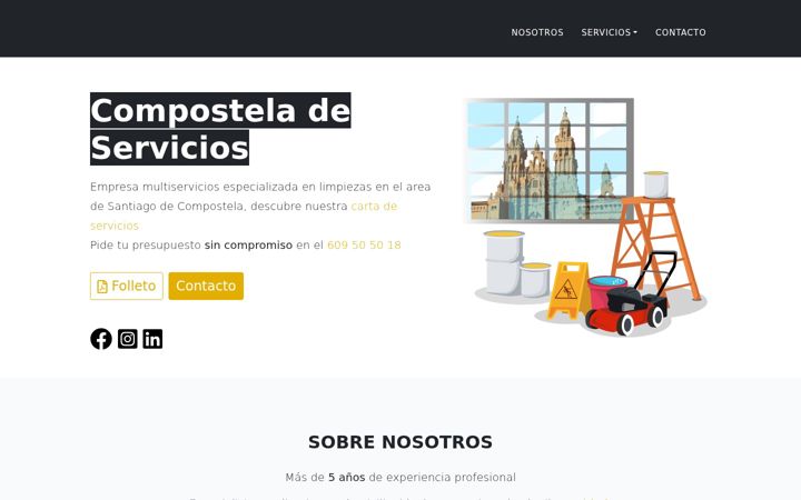 Screenshot of composteladeservicios.com