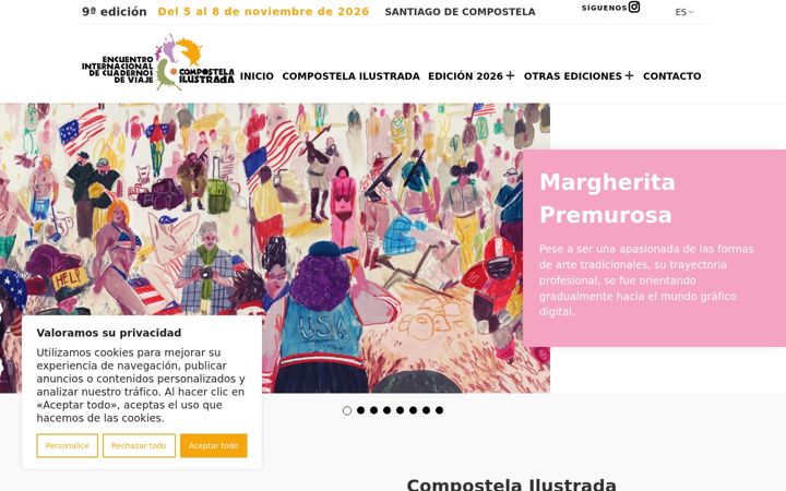 Screenshot of compostelailustrada.com