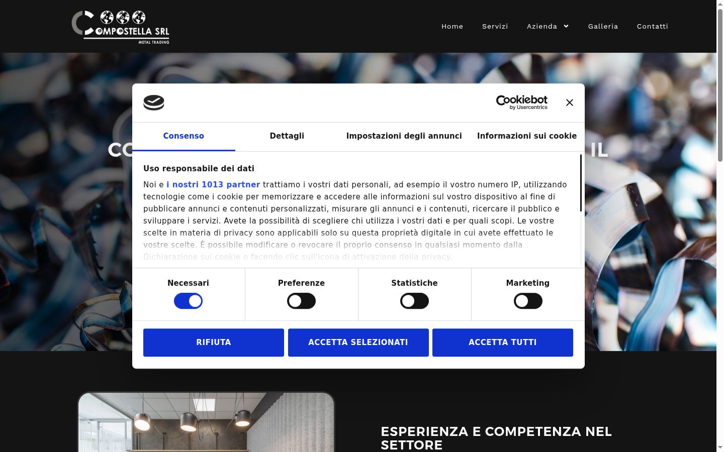 Screenshot tal-banner tal-kunsens muri qabel kwalunkwe interazzjoni