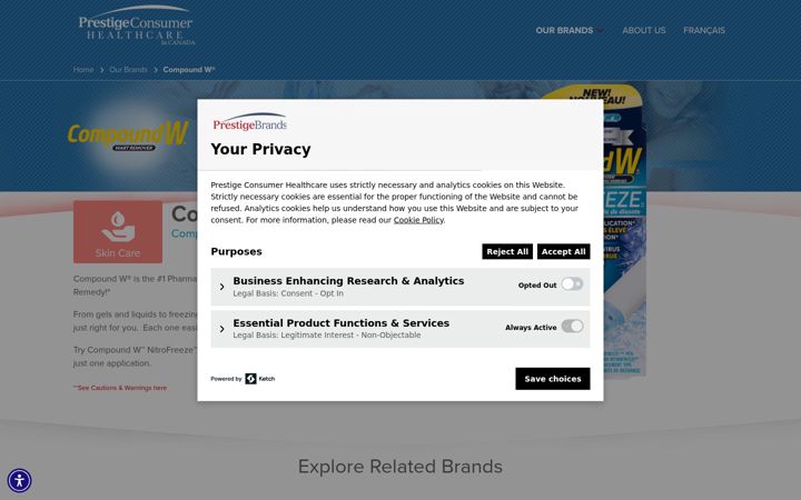 Screenshot of compoundw.ca