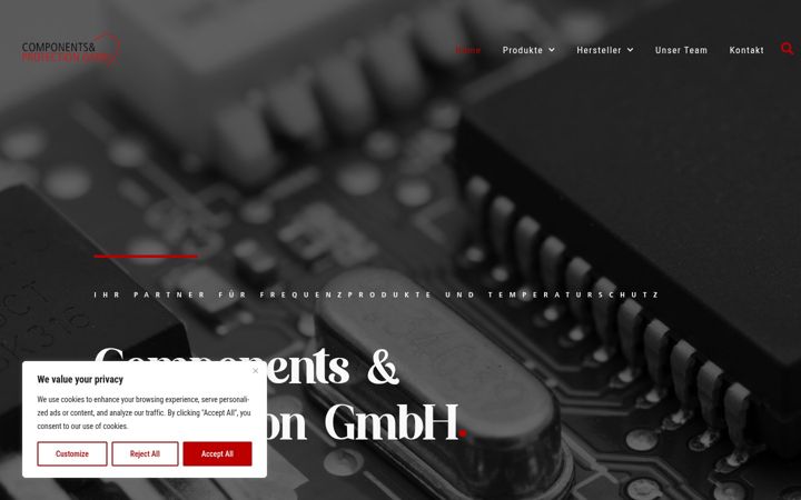 Screenshot of comppro.ch