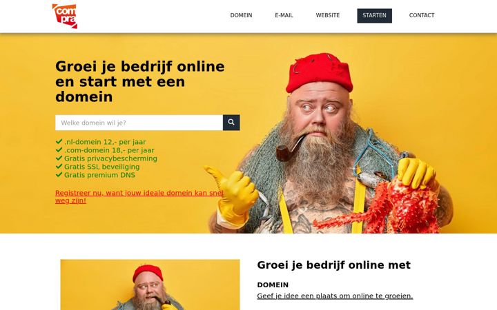Ekrano kopija compra.nl