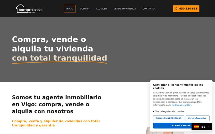 Screenshot of compracasaenvigo.com