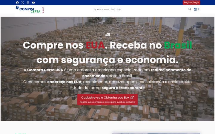 Screenshot of compracertausa.com.br