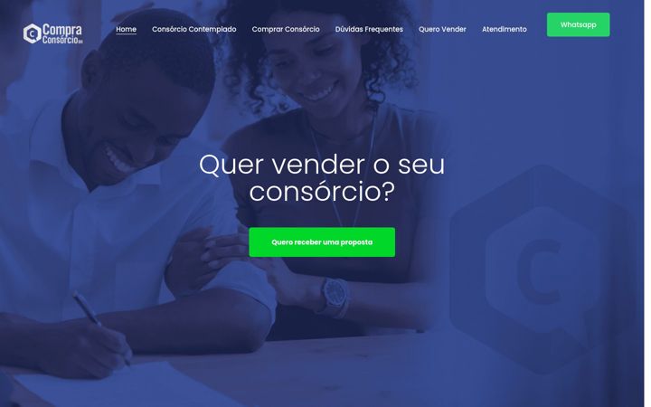 Screenshot of compraconsorciobrasil.com.br