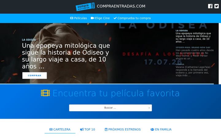Screenshot of compraentradas.com