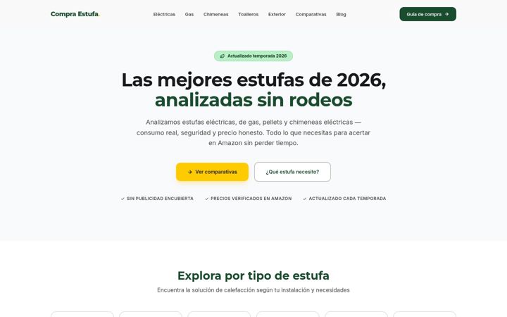 Screenshot of compraestufaonline.com