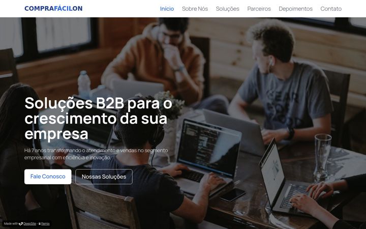 Screenshot of comprafacilon.com.br