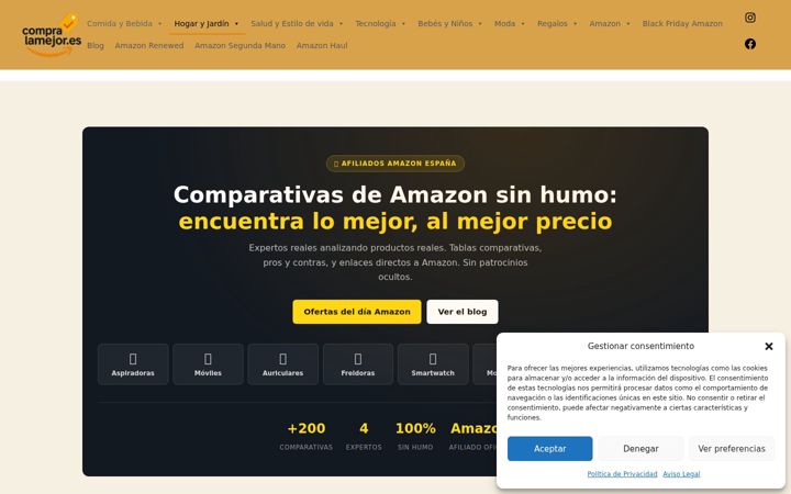 Screenshot van compralamejor.es