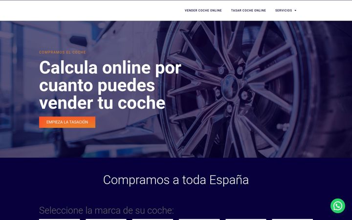 Screenshot van compramoselcoche.es