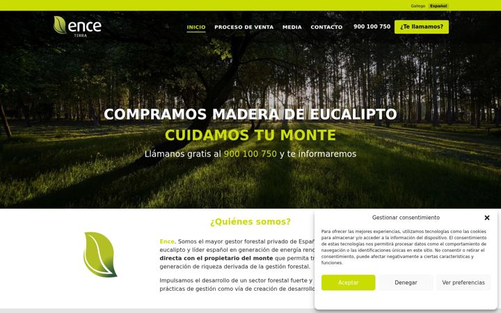 Screenshot van compramosmadera.es