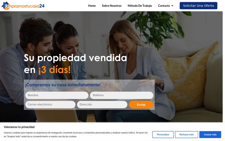 Screenshot of compramostucasa24.es