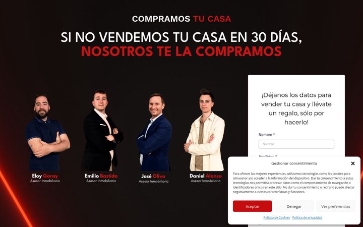 Screenshot of compramostucasaenmurcia.com