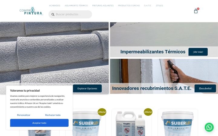 Screenshot of comprapintura.com