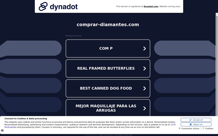 Screenshot of comprar-diamantes.com