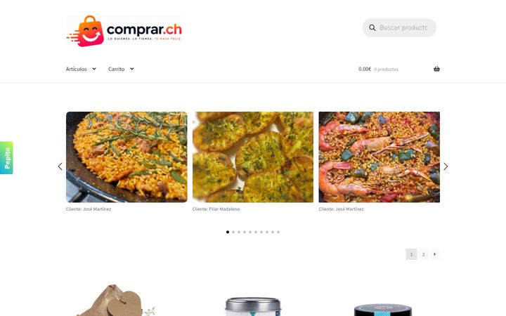 Screenshot of comprar.ch
