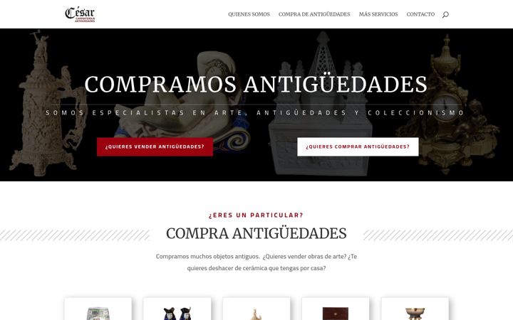 Screenshot of comprarantiguedades.com