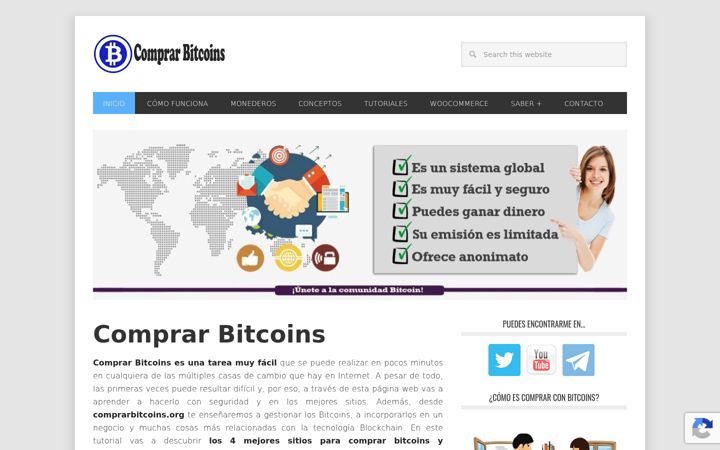 Screenshot stránky comprarbitcoins.org