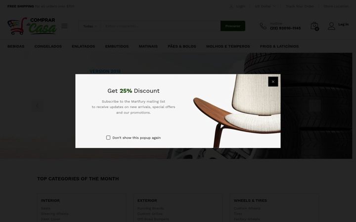 Screenshot of comprardecasa.com.br