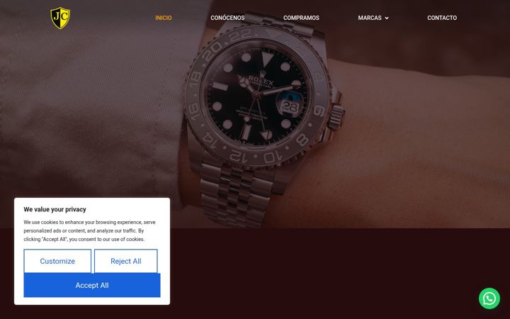 Screenshot of comprarelojesmadrid.com