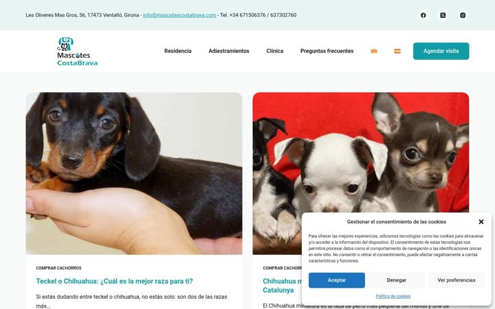 Screenshot of comprarmascotas.es