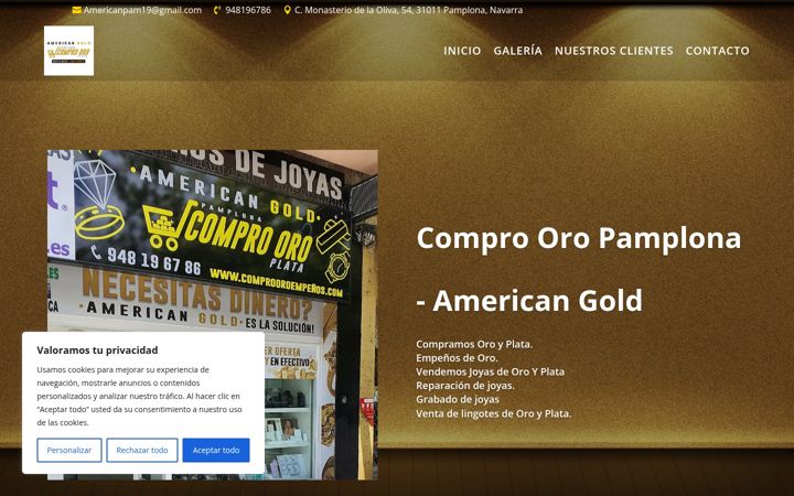 Screenshot of compraroropamplona.com