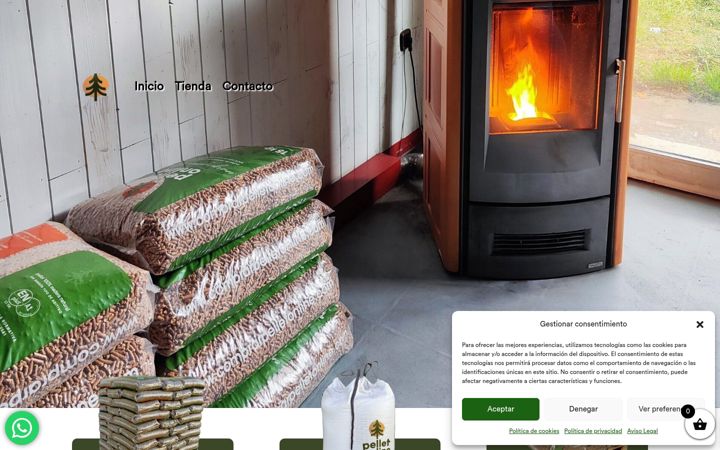 Screenshot of comprarpelletonline.com