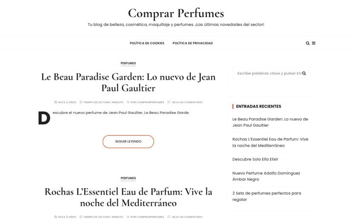 Screenshot of comprarperfumes.pt