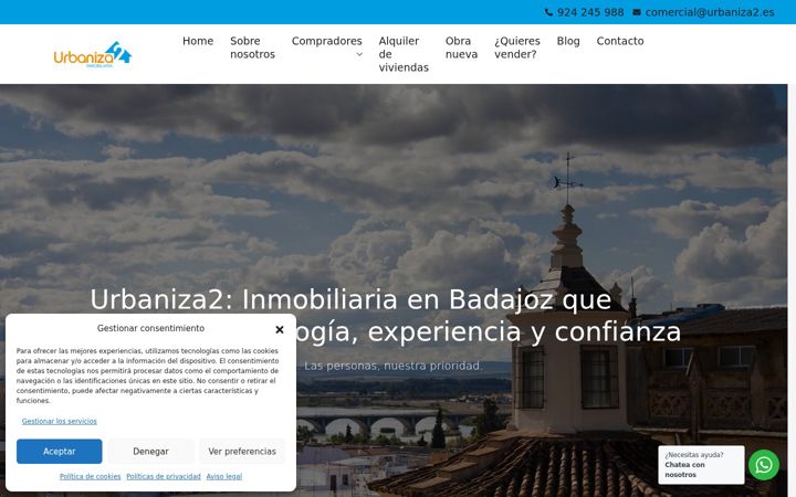 Screenshot of comprarpisoenbadajoz.com