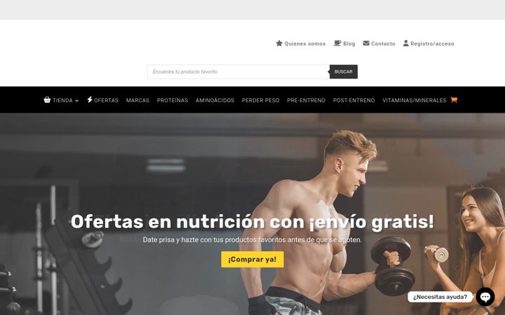 Screenshot of comprarproteina.com