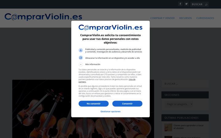 Screenshot of comprarviolin.es