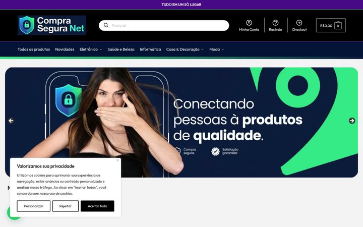 Screenshot of compraseguranet.net.br