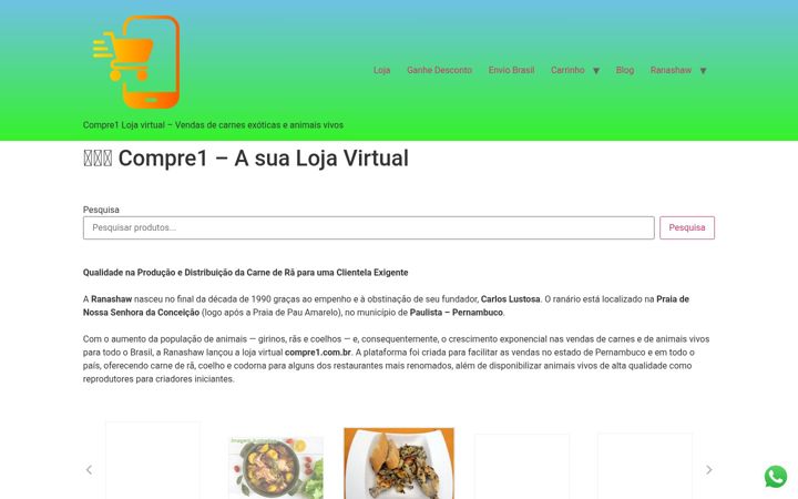 Screenshot of compre1.com.br