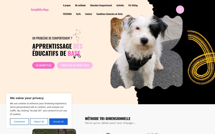 Ekrano kopija compreha-dogs.fr