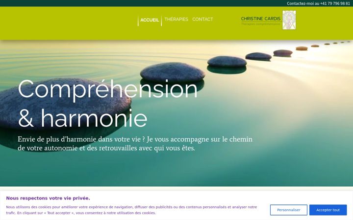Screenshot of comprehension.ch
