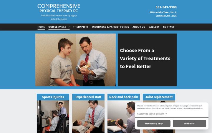 Screenshot of comprehensivept.org