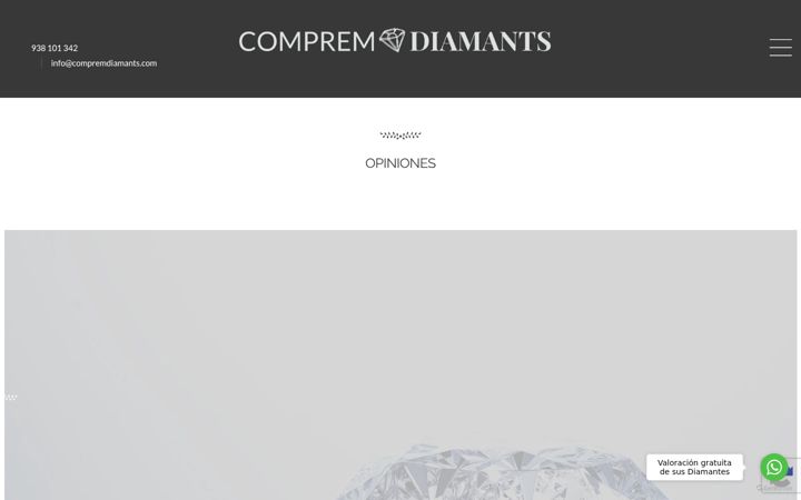 Screenshot of compremdiamants.com