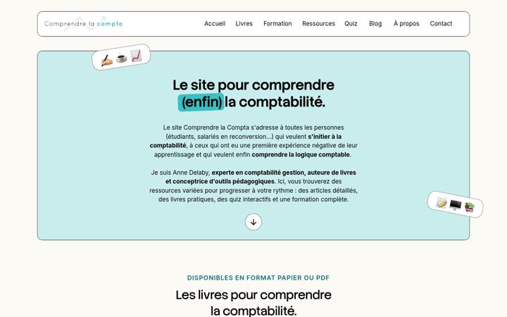 Screenshot of comprendrelacompta.com