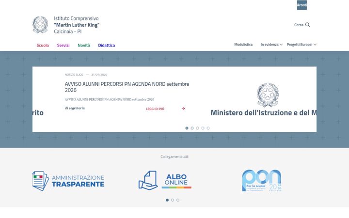 Screenshot van comprensivocalcinaia.edu.it
