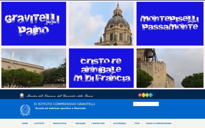 Screenshot of comprensivogravitelli.edu.it