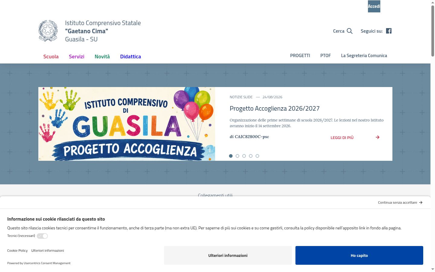Screenshot tal-banner tal-kunsens muri qabel kwalunkwe interazzjoni