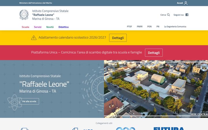 Screenshot van comprensivoleone.edu.it