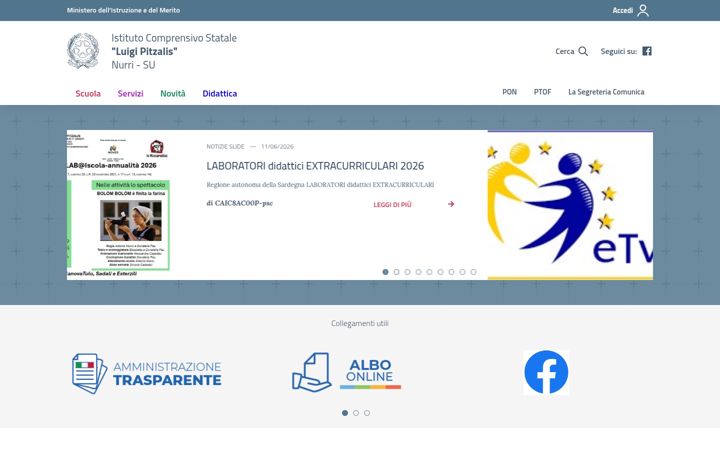Екранна снимка на comprensivonurri.edu.it