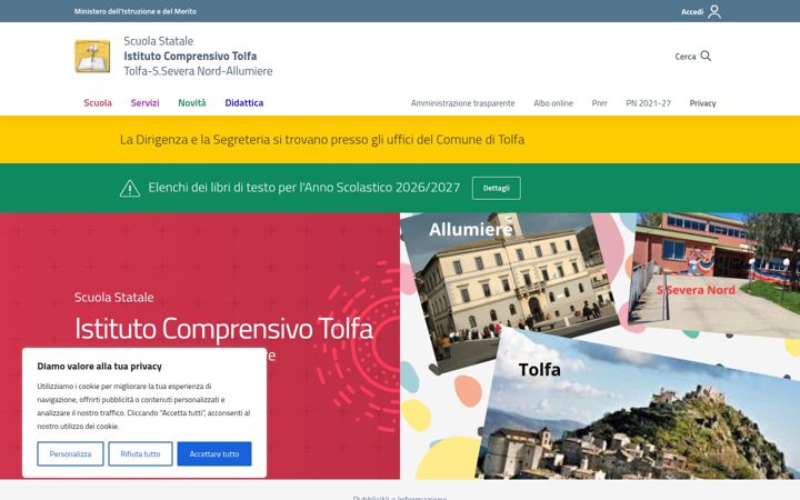 Екранна снимка на comprensivotolfa.edu.it