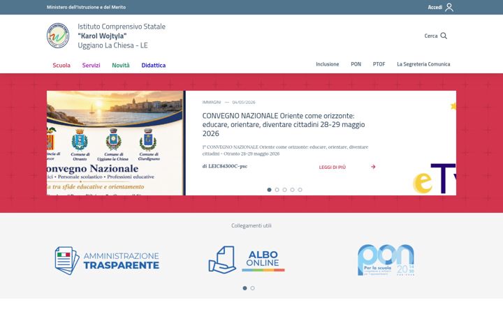 Екранна снимка на comprensivouggiano.edu.it
