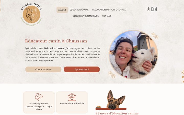 Screenshot of comprentoutou.fr